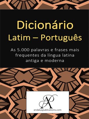 cover image of Dicionário Latim--Português